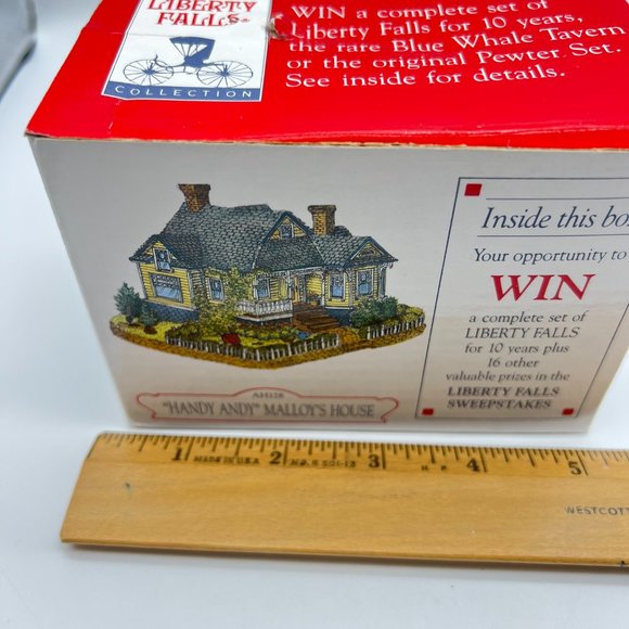 Liberty Falls HANDY ANDY MALLOYS Village HOUSE AH128 Americana Collection NEW - Picture 8 of 9